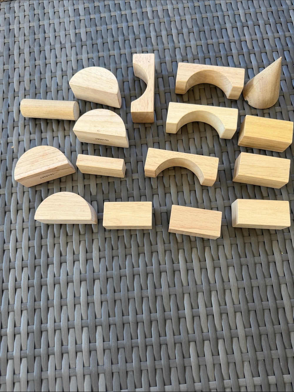 Natural Wooden Building Blocks Set for Kids